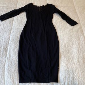 Midi black dress